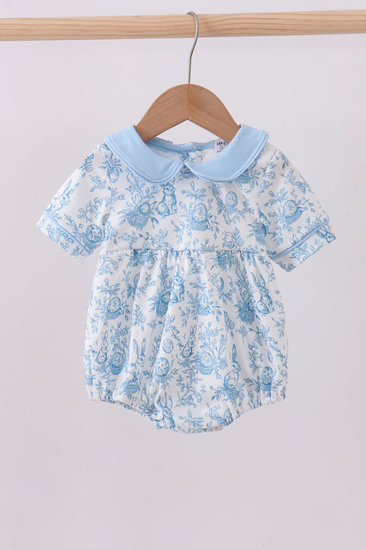 Blue bunny egg bubble