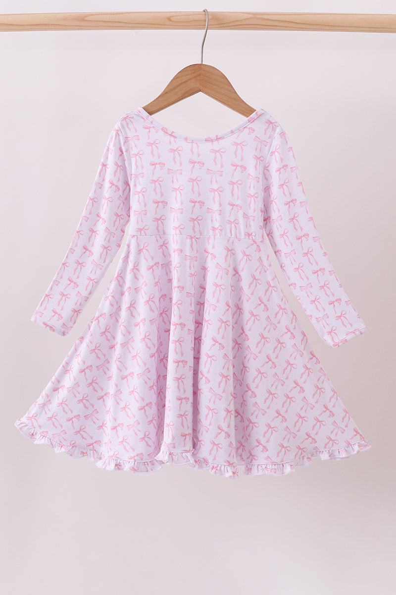 Premium tiny bow delight bamboo dress