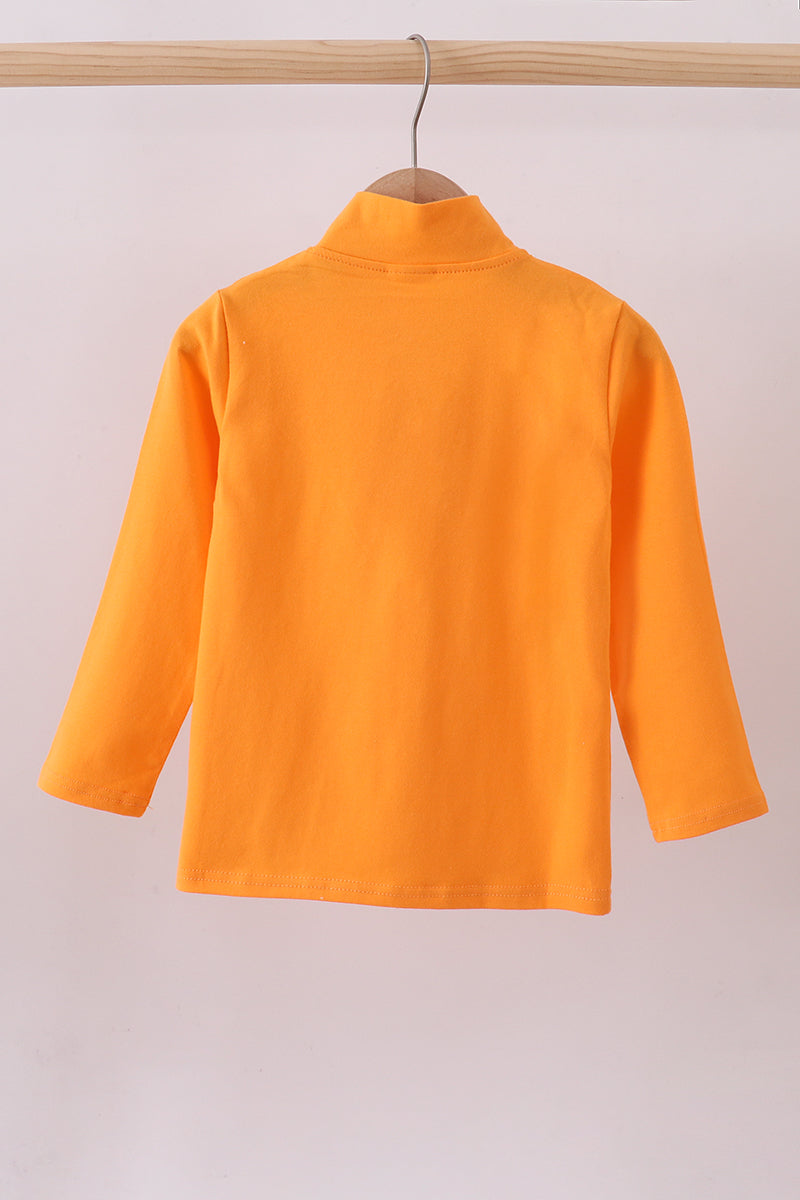 Premium Orange Tennessee embroidery top