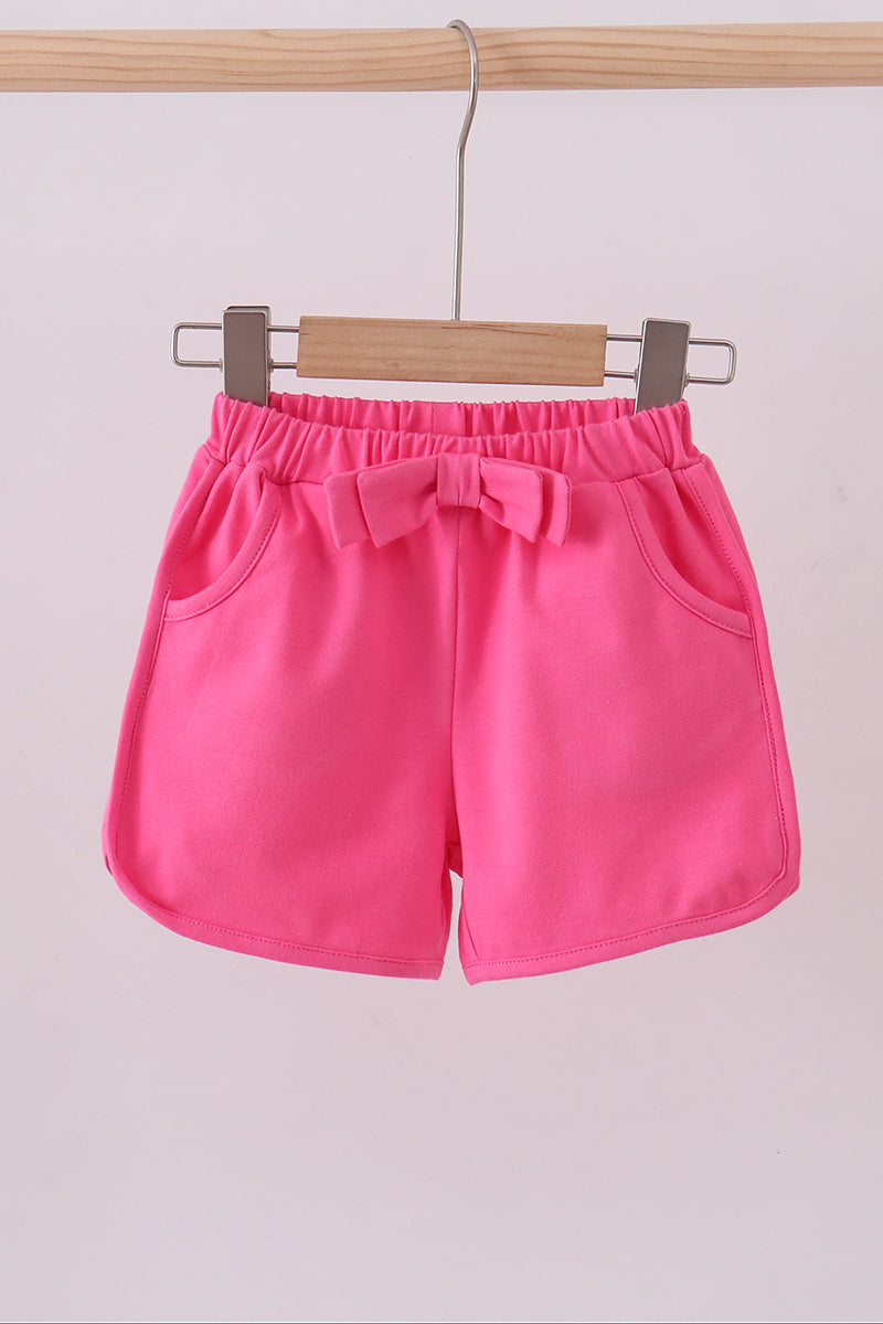 Premium Pink bow shorts
