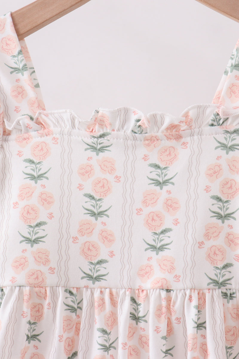 Sage floral mom&me dress