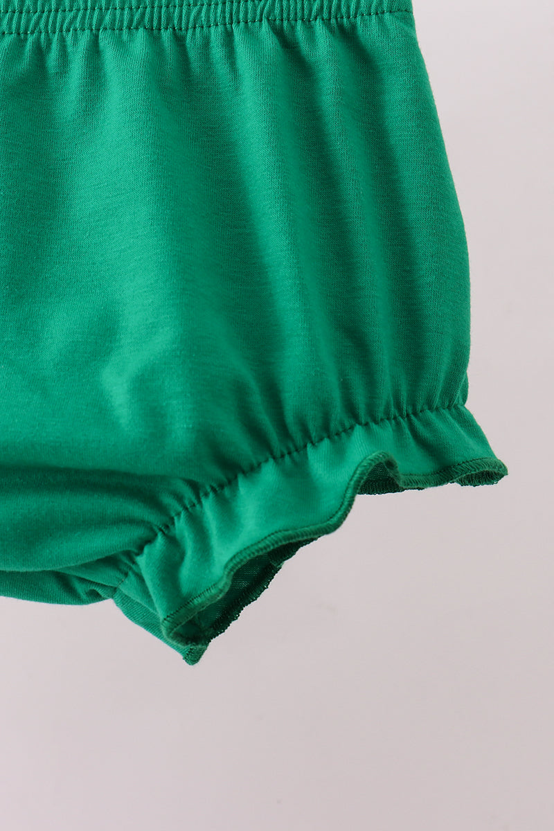 Green golf embroidery bloomer set