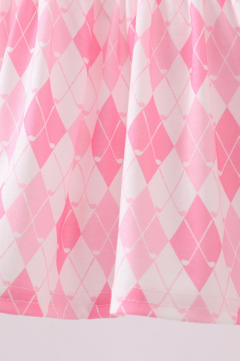 Green golf embroidery bloomer set